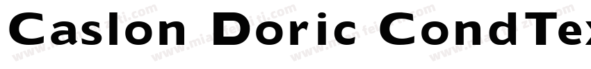 Caslon Doric CondTextTrial BoldItal字体转换